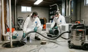 Sewer backup cleanup in St. Louis, MO for homes with fast water damage restoration service